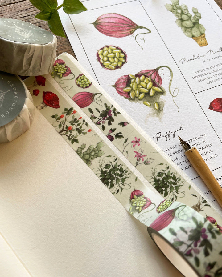 Washi Tape Magical Botanical Herbology • Jounaling Supplies