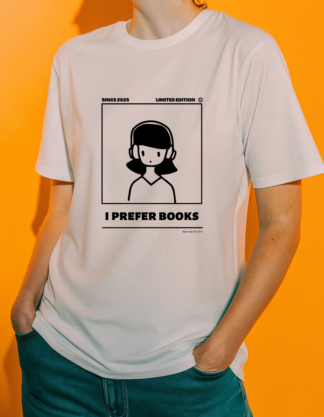 'I Prefer Books' • Bookish T-Shirt • Women's Maple Tee Regular fit T-Shirt