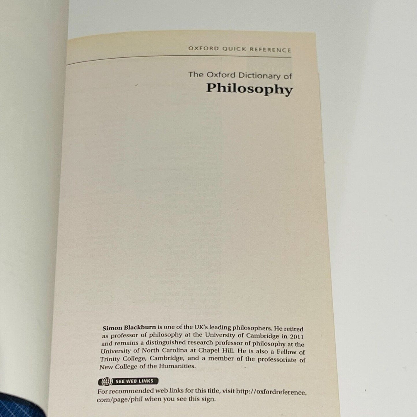 Oxford Dictionary of Philosophy