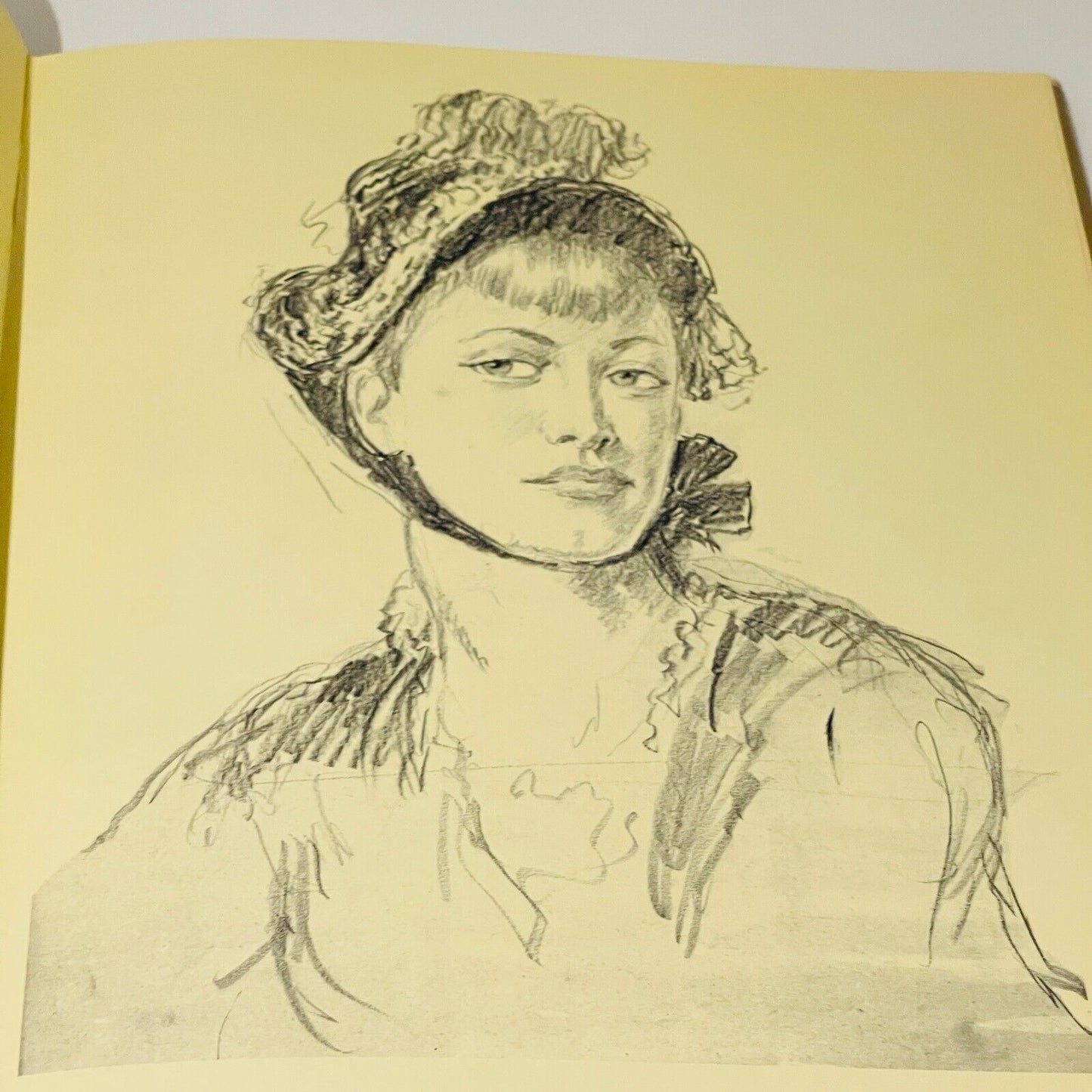 Norman Lindsay Pencil Drawings - Miss Holley Emma's Bookroom