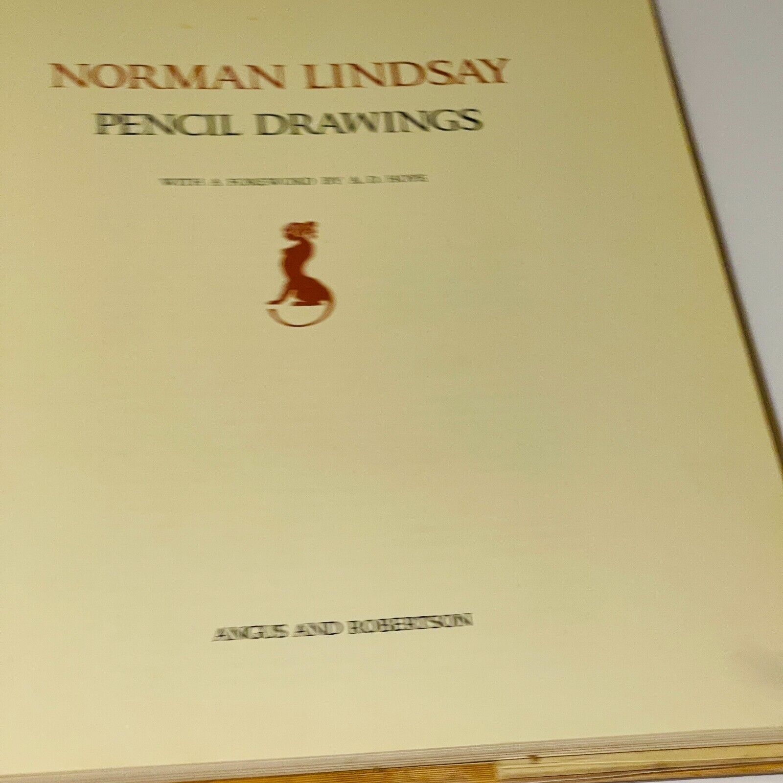 Norman Lindsay Pencil Drawings - Miss Holley Emma's Bookroom