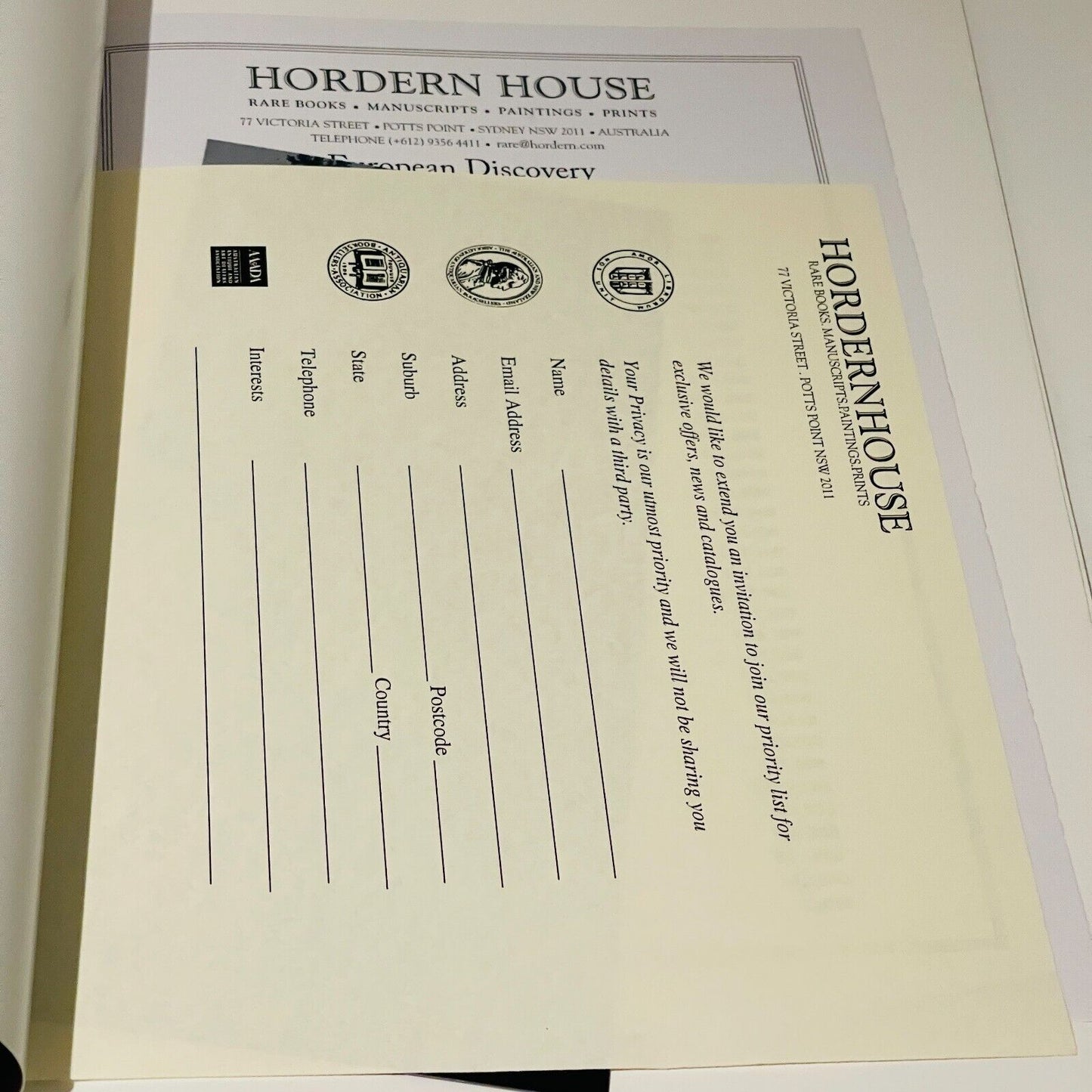 Hordern House Catalogue