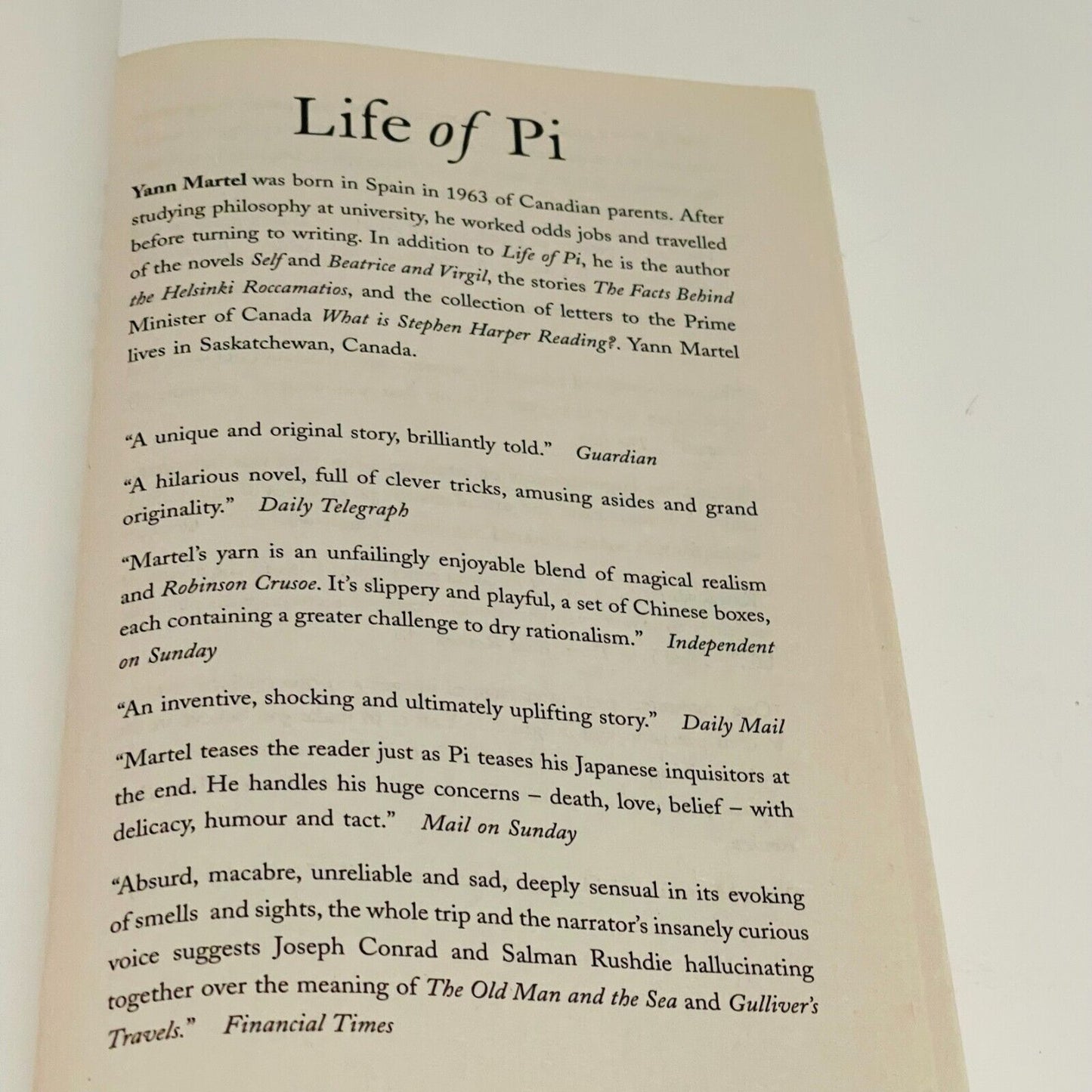 Life of Pi: A Novel by Yann Martel Paperback & DVD (R1) Bundle - Miss Holley Emma's Bookroom