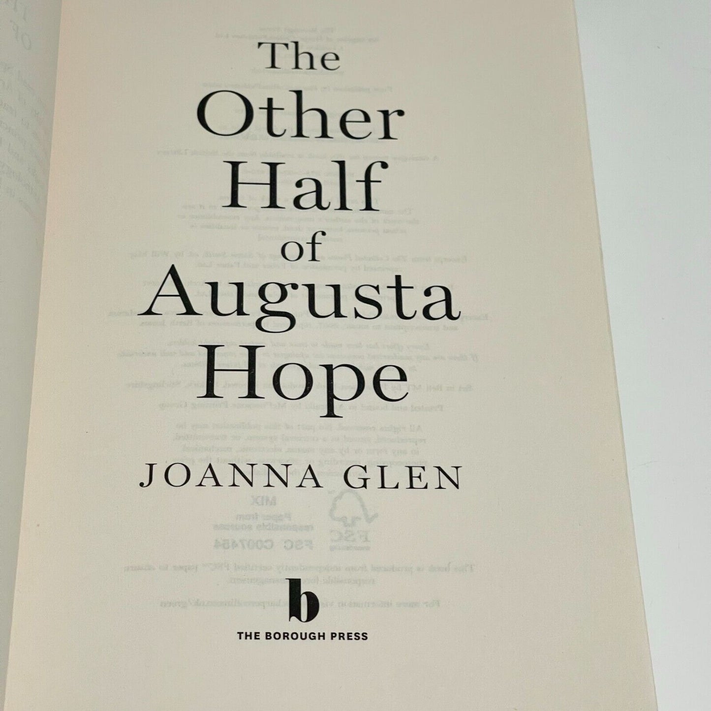 The Other Half of Augusta Hope