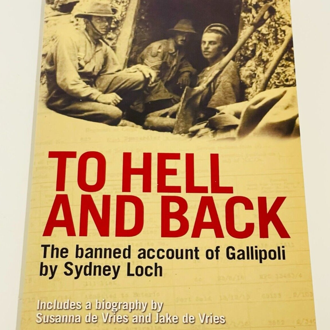 To Hell and Back: Banned account of Gallipoli Paperback by Sydney Loch