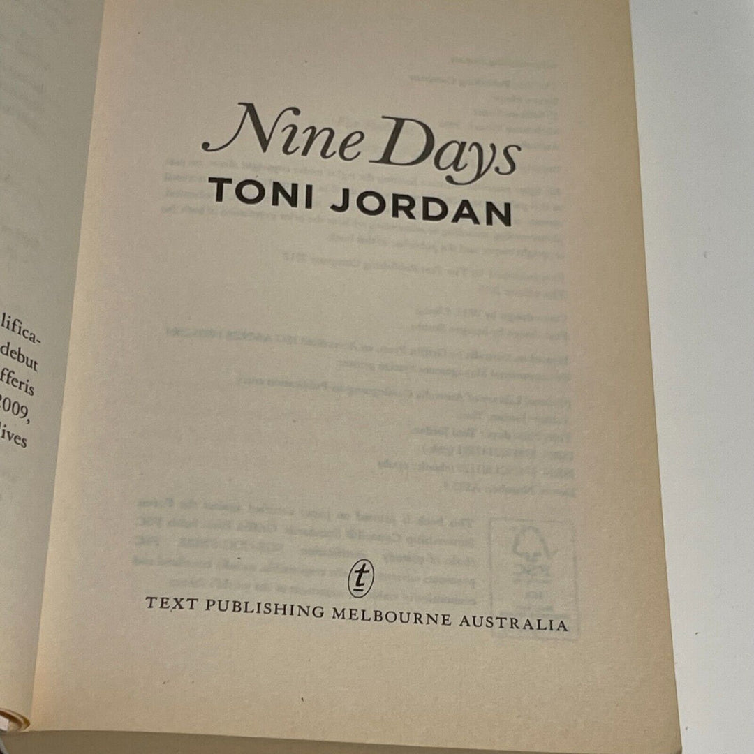 Nine Days • Toni Jordan