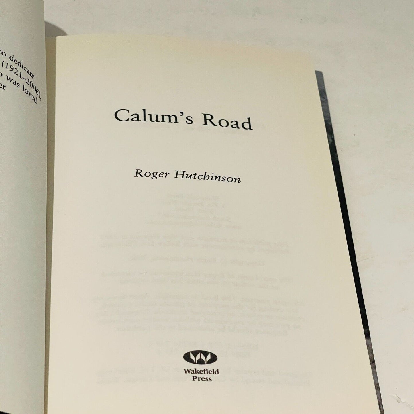 Calum's Road - Miss Holley Emma's Bookroom