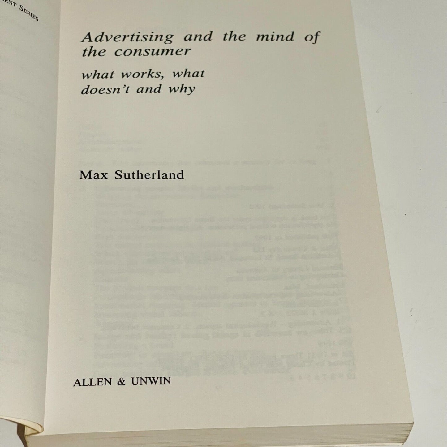 Advertising & The Mind of The Consumer - Miss Holley Emma's Bookroom