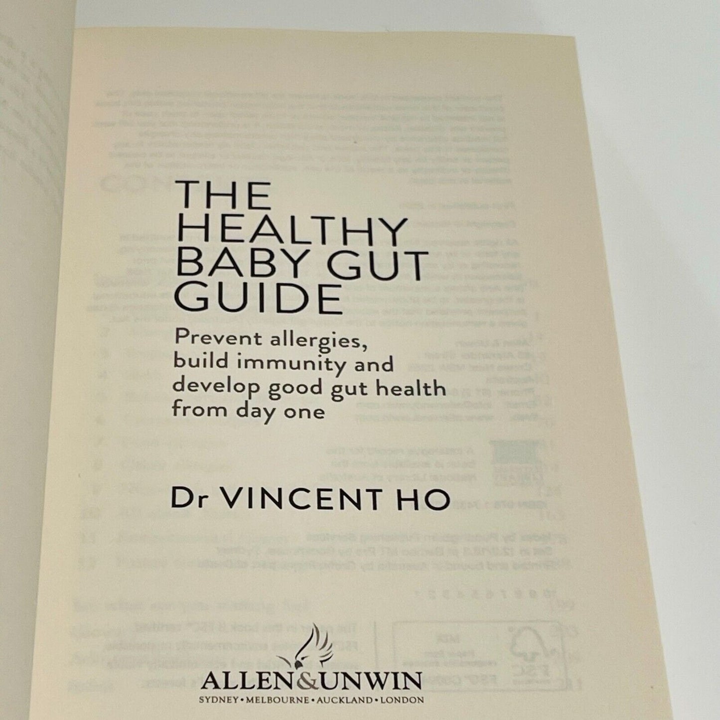 The Healthy Baby Gut Guide - Miss Holley Emma's Bookroom