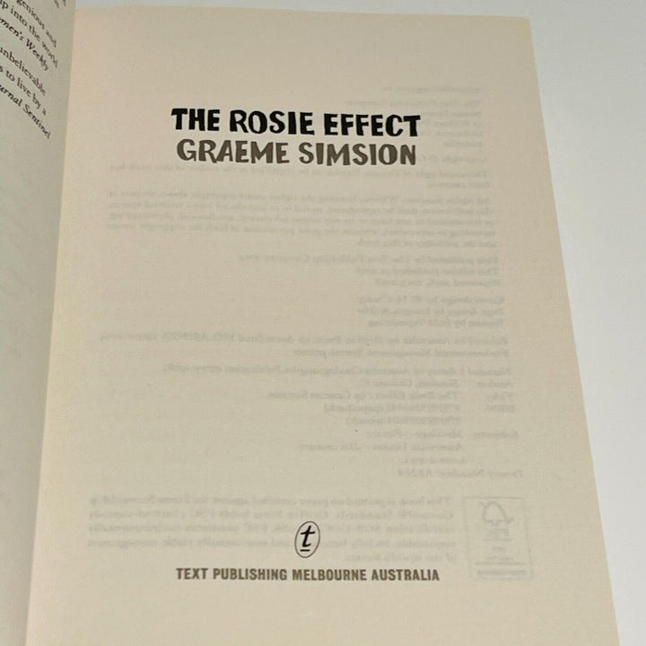 The Rosie Effect • Graeme Simsion