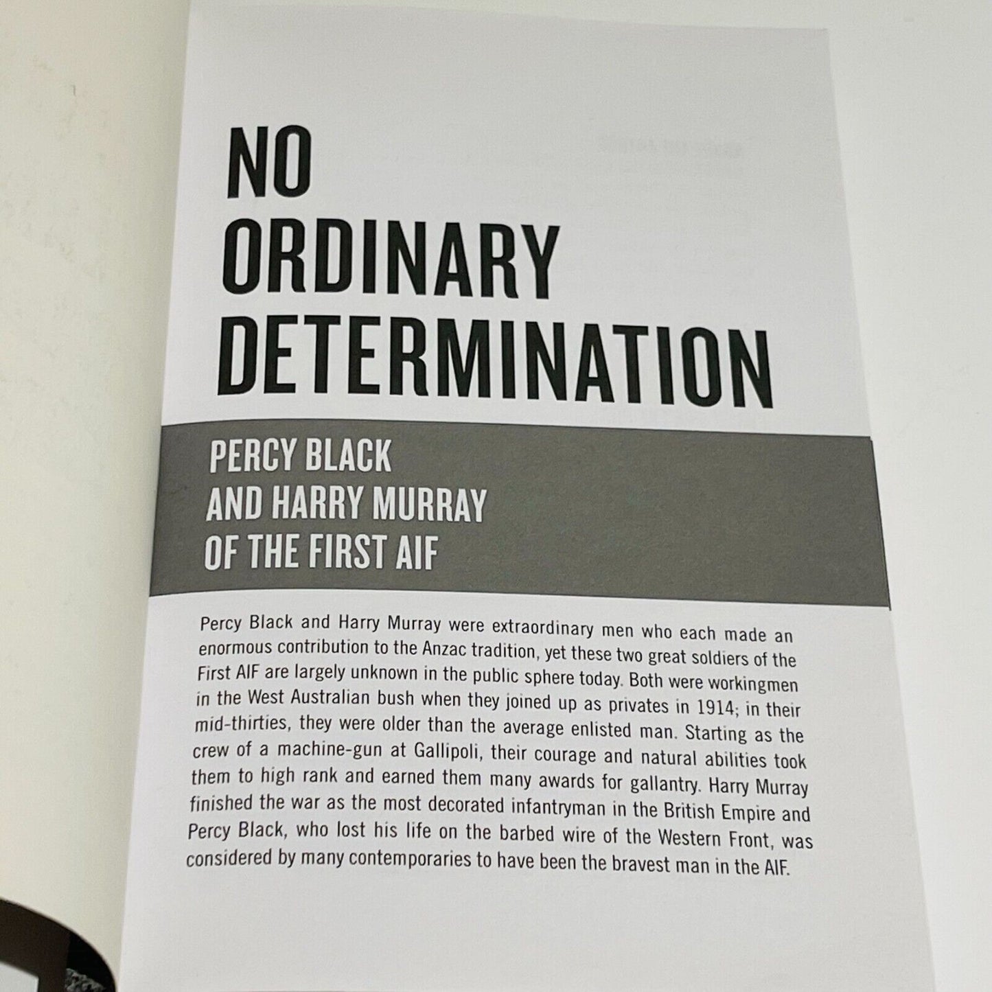 No Ordinary Determination: Percy Black & Harry Murray