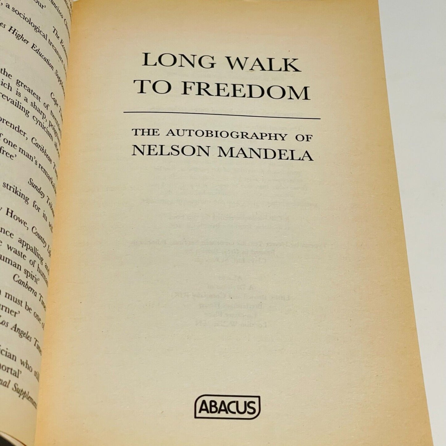 Nelson Mandela Long Walk to Freedom