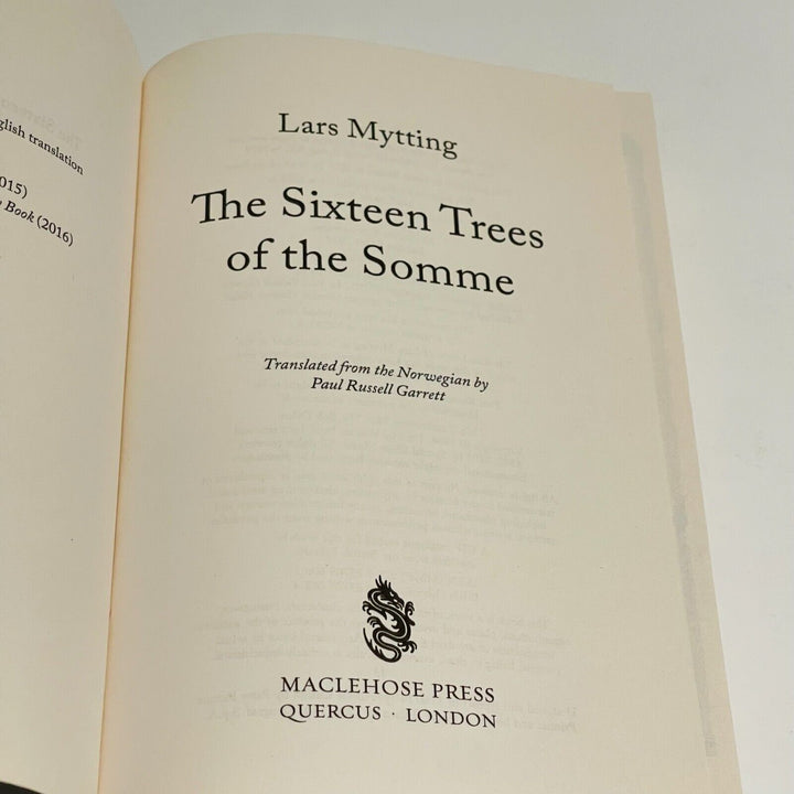 Sixteen Trees of the Somme - Miss Holley Emma's Bookroom