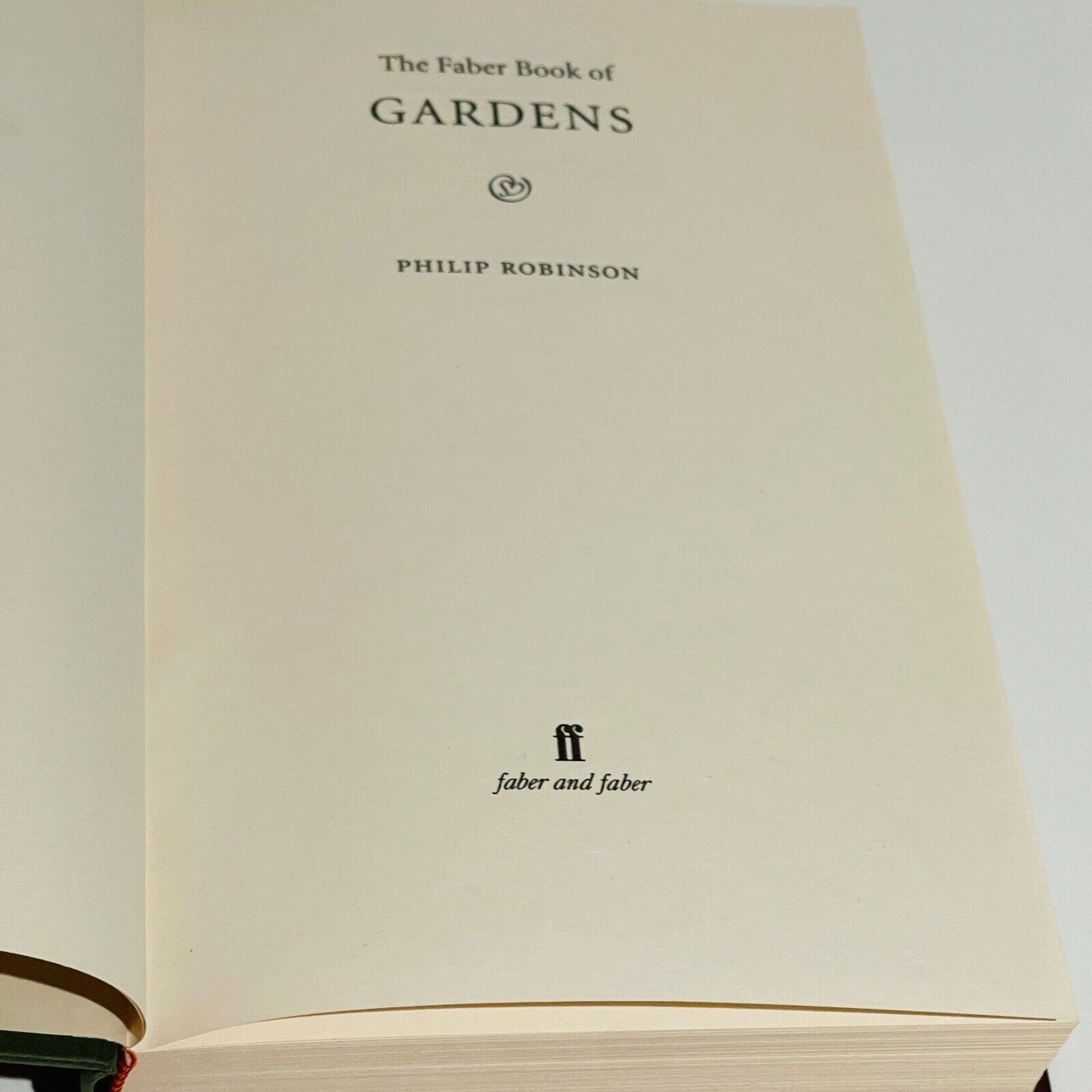 The Faber Book of Gardens - Miss Holley Emma's Bookroom