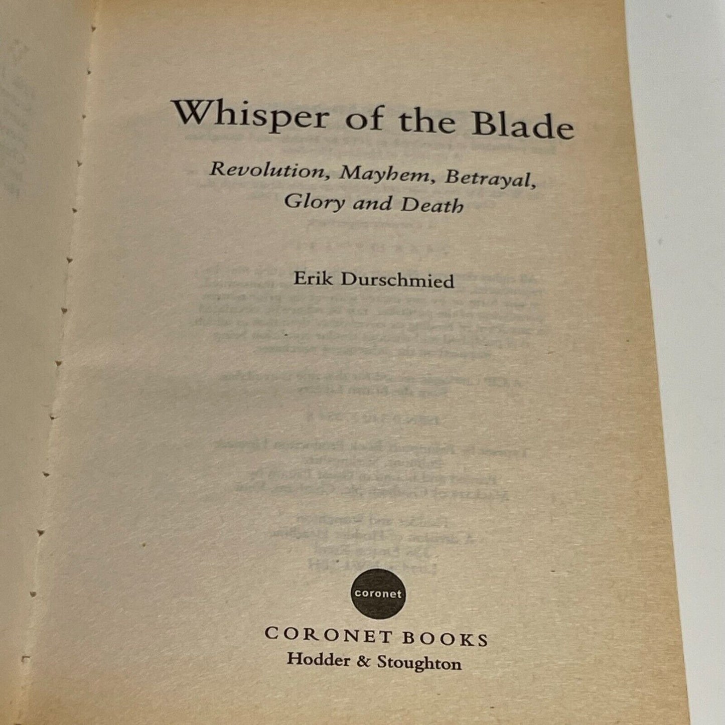 Whisper of the Blade - Miss Holley Emma's Bookroom