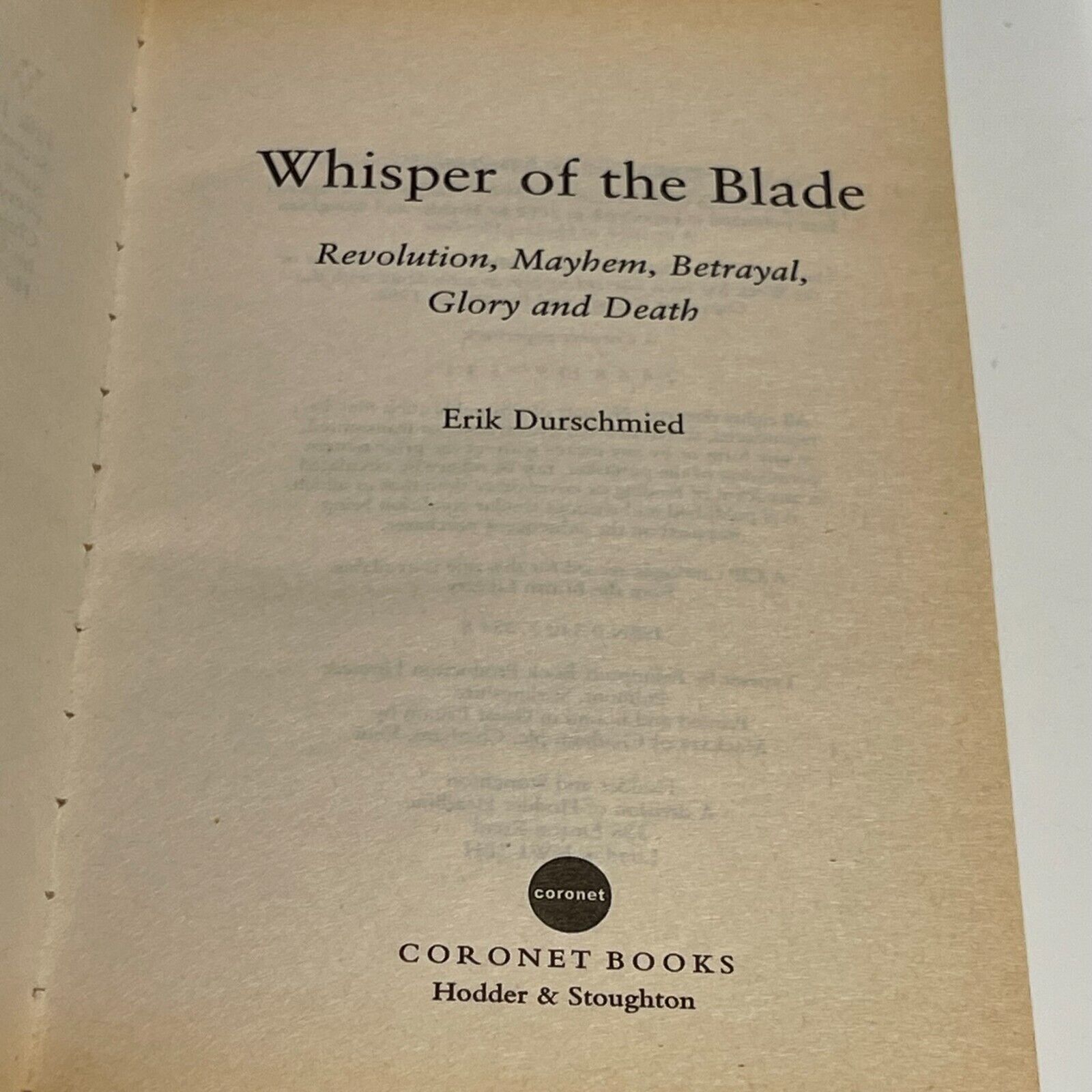 Whisper of the Blade - Miss Holley Emma's Bookroom