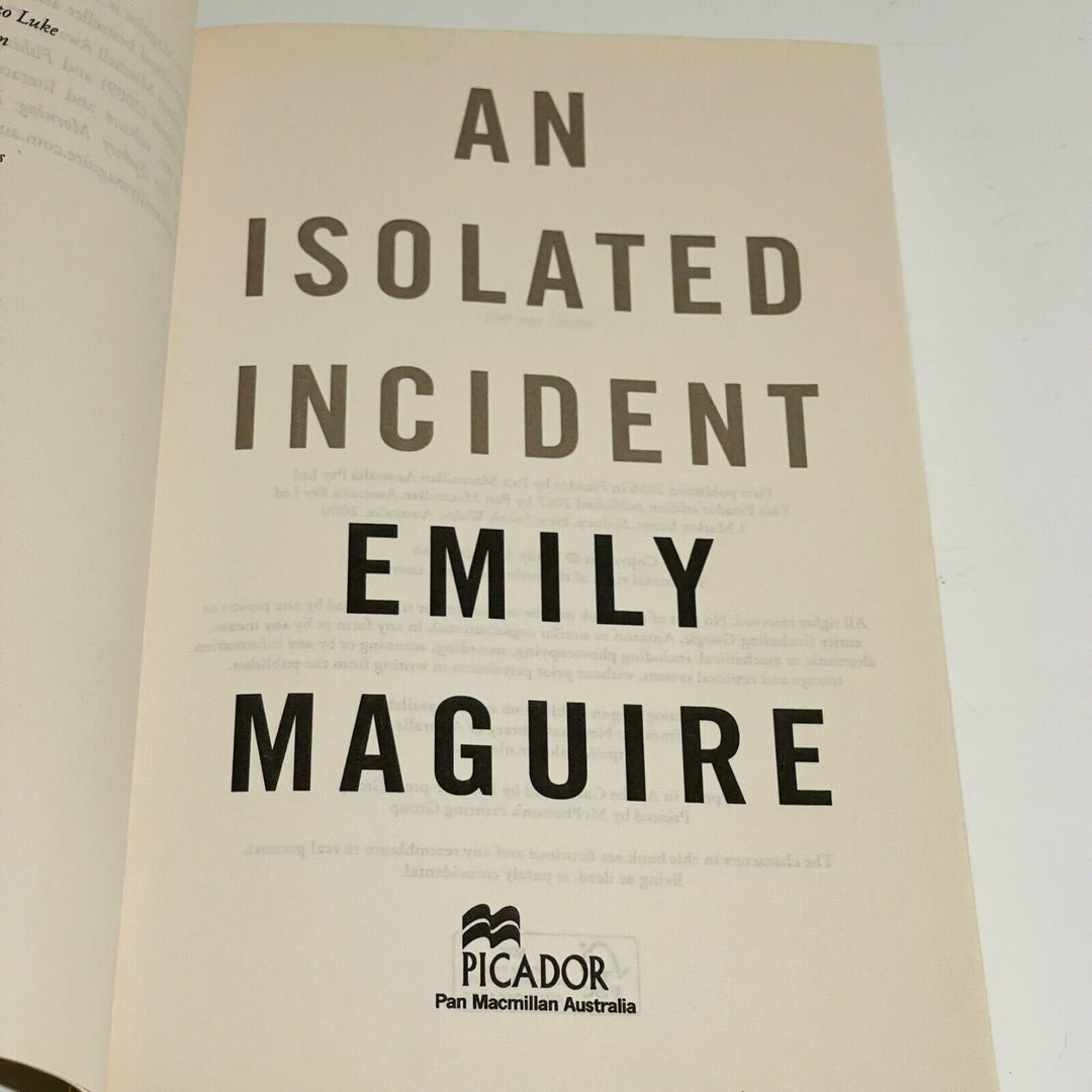 An Isolated Incident • Emily Maguire