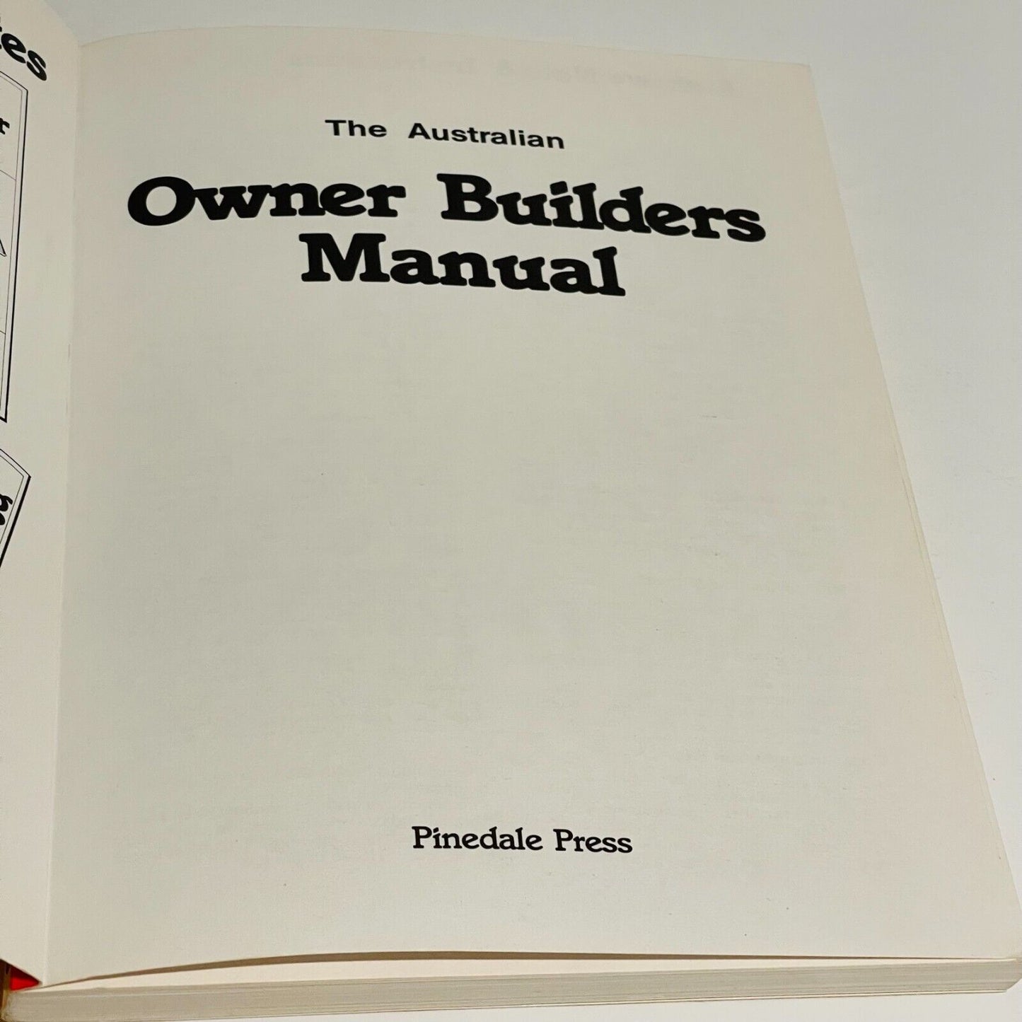 The Australian Owner Builders Manual