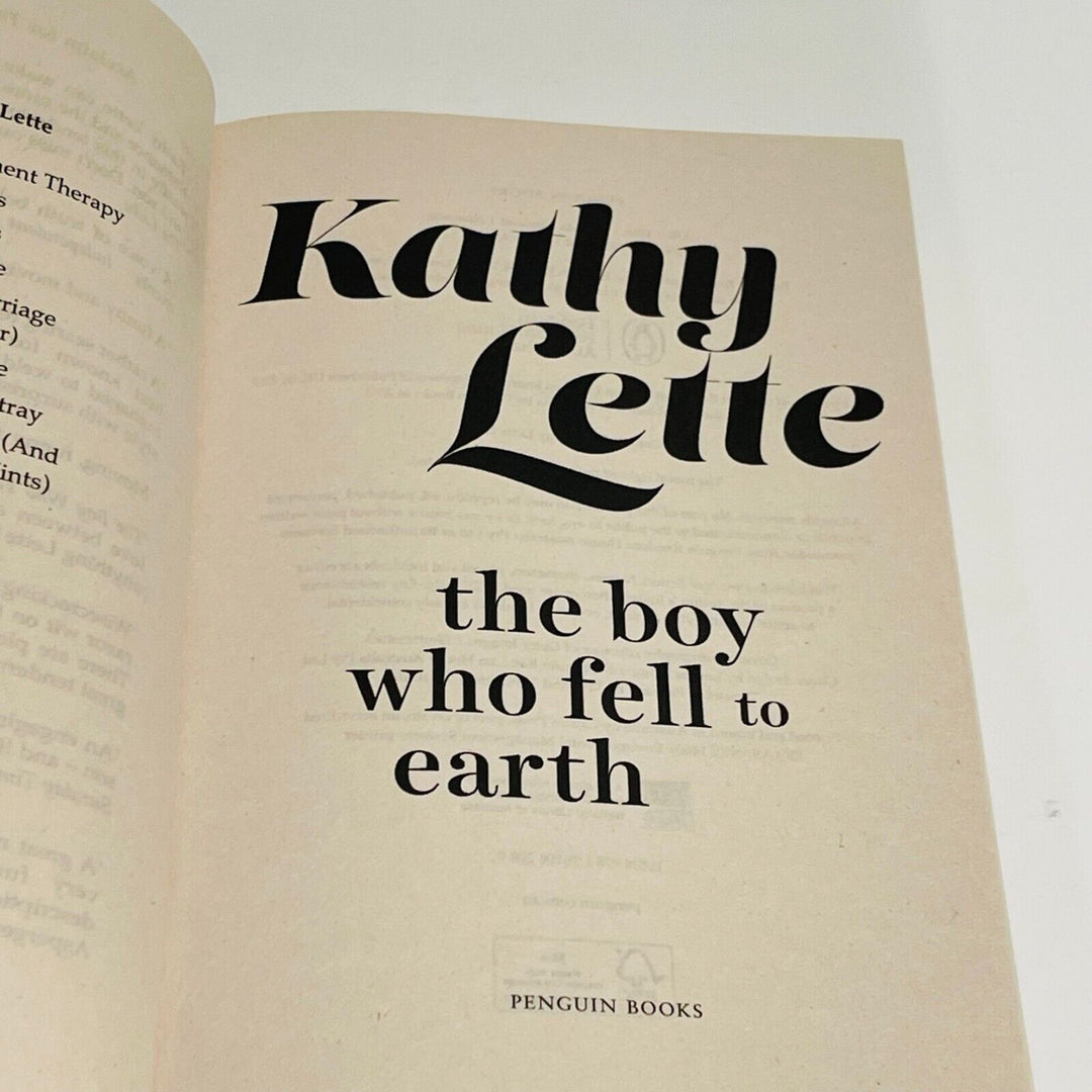 The Boy Who Fell To Earth • Kathy Lette