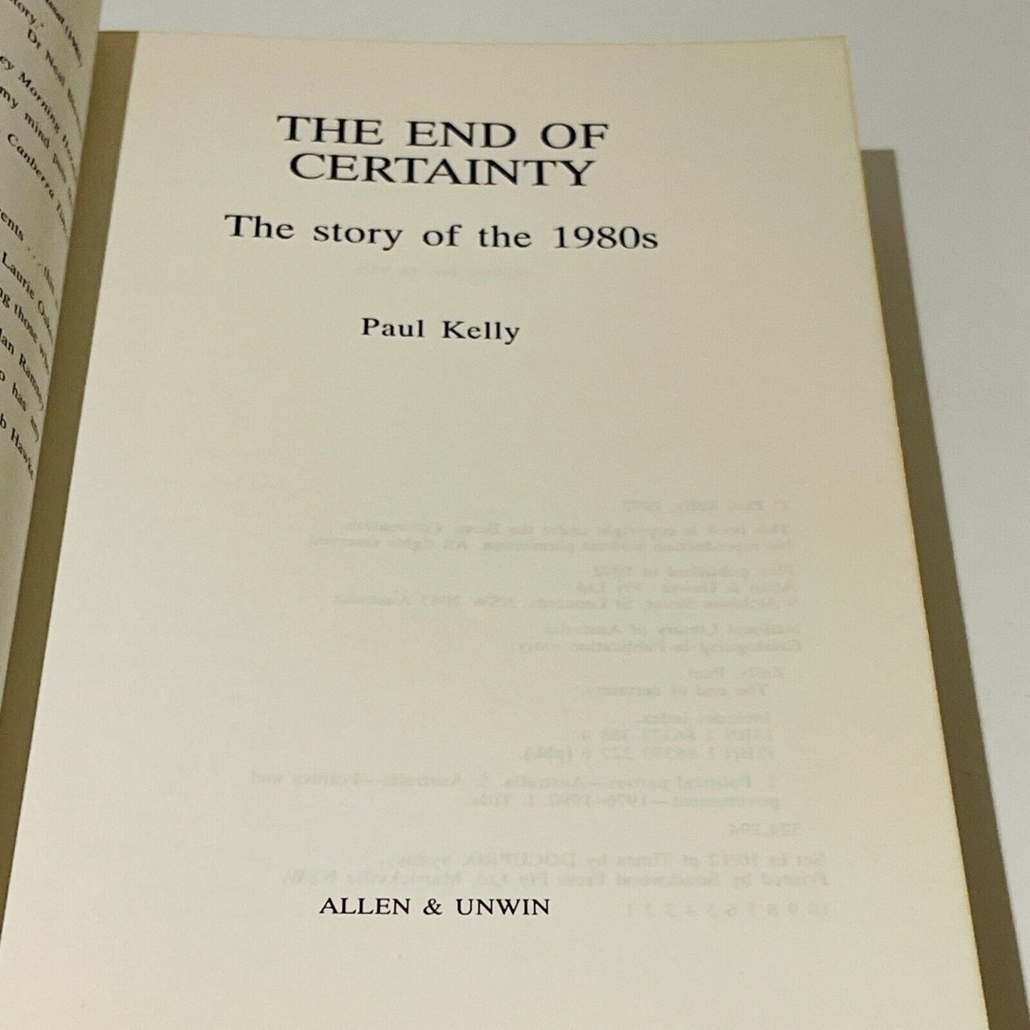 The End of Certainty