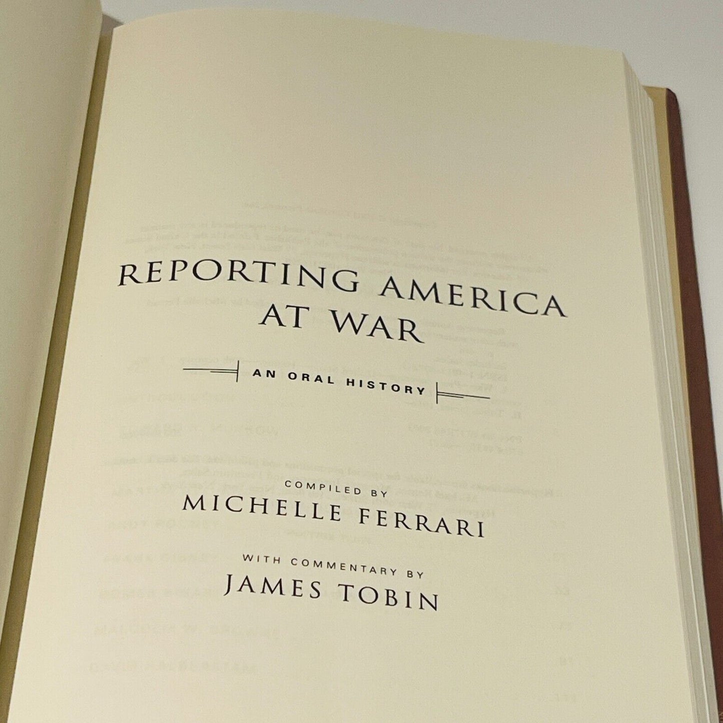 Reporting America at War An Oral History