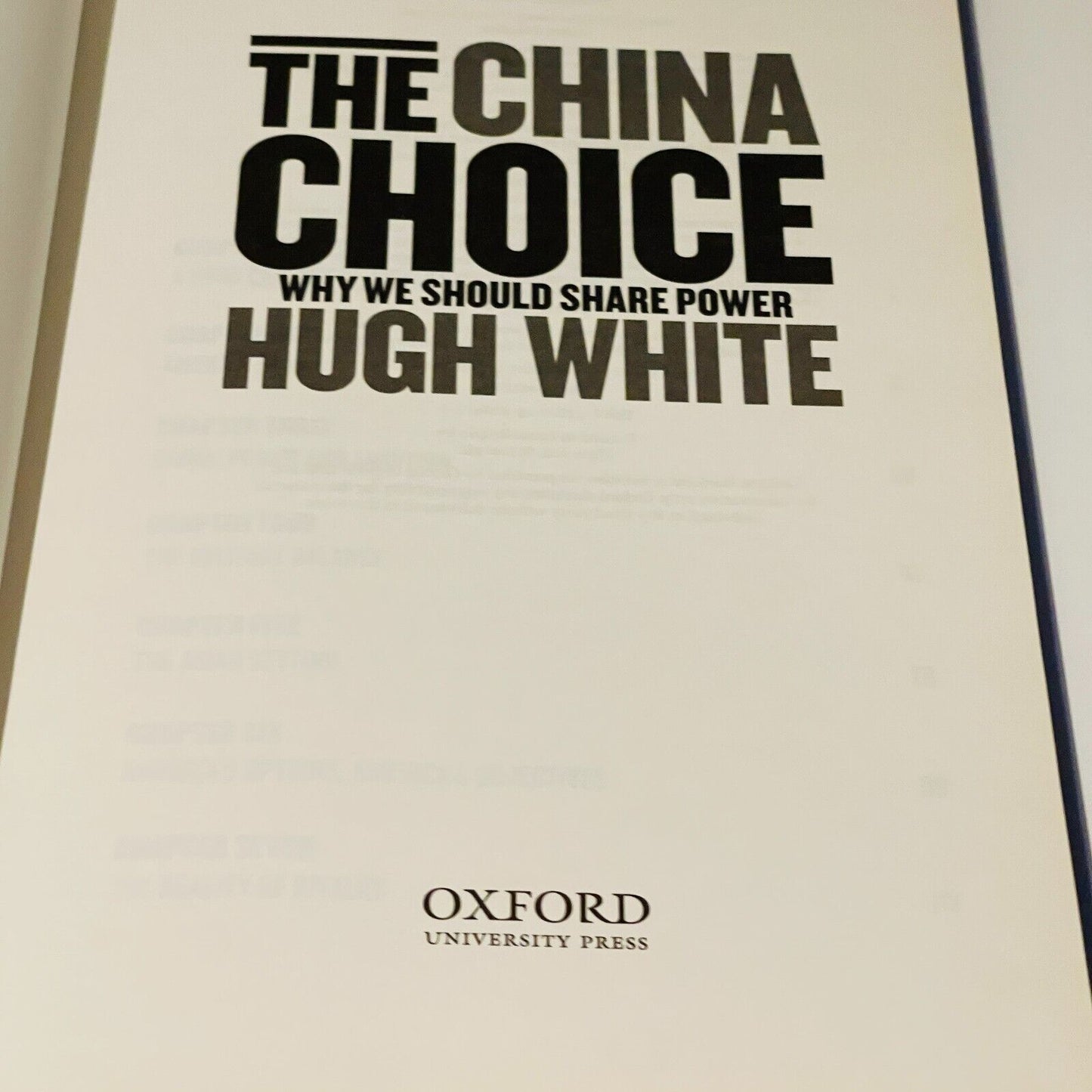 The China Choice