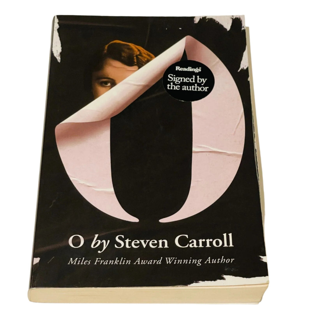 front cover photo. O by Steven Carroll.  Fiction Book