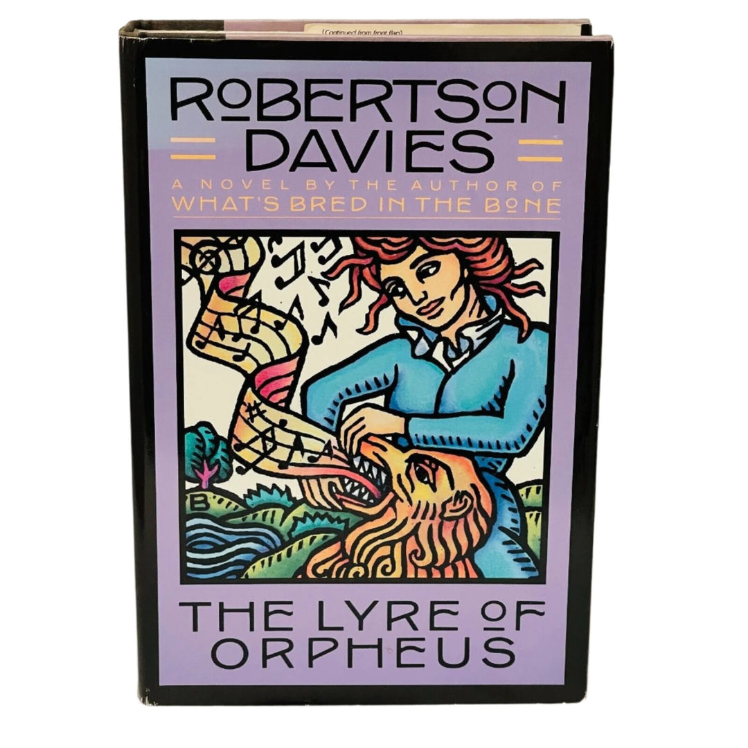 Front cover photo. The Lyre of Orpheus. Hardcover Fiction Book.