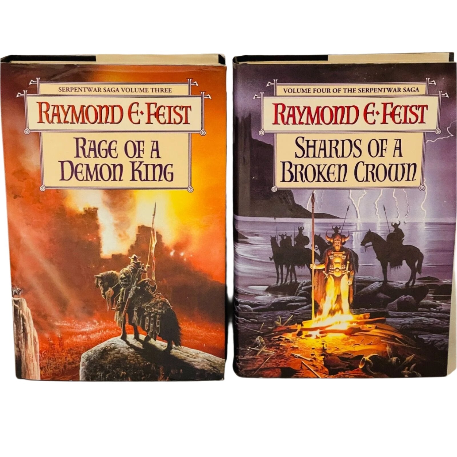 front cover photo.  Raymond E Feist.  Fantasy Hardcover Books