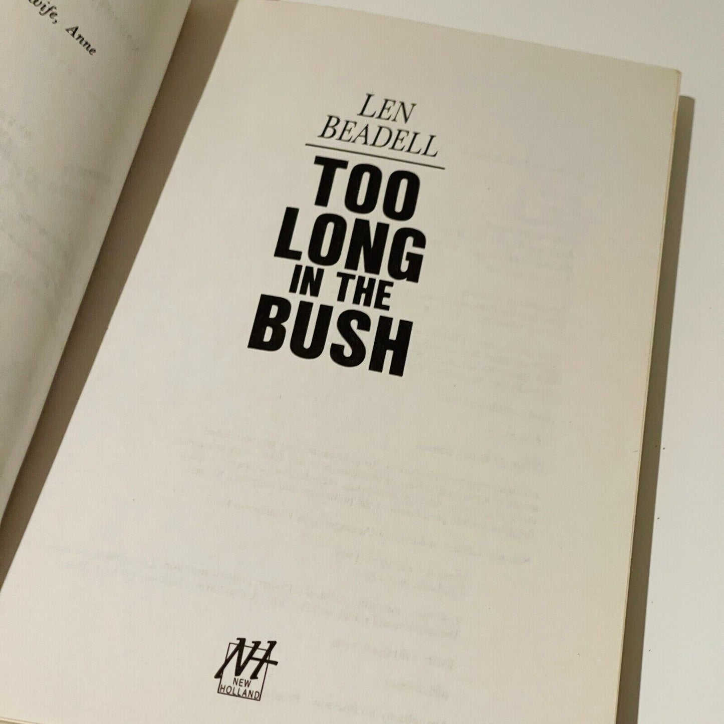 Too Long in the Bush • Len Beadell