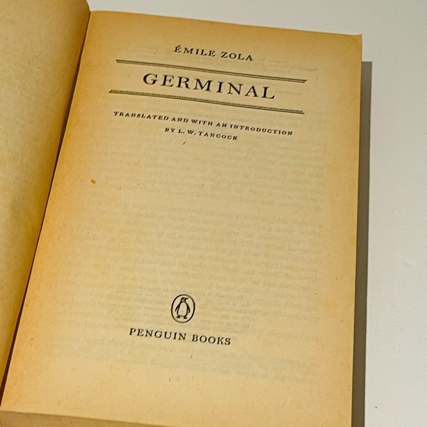 Germinal Penguin Classics