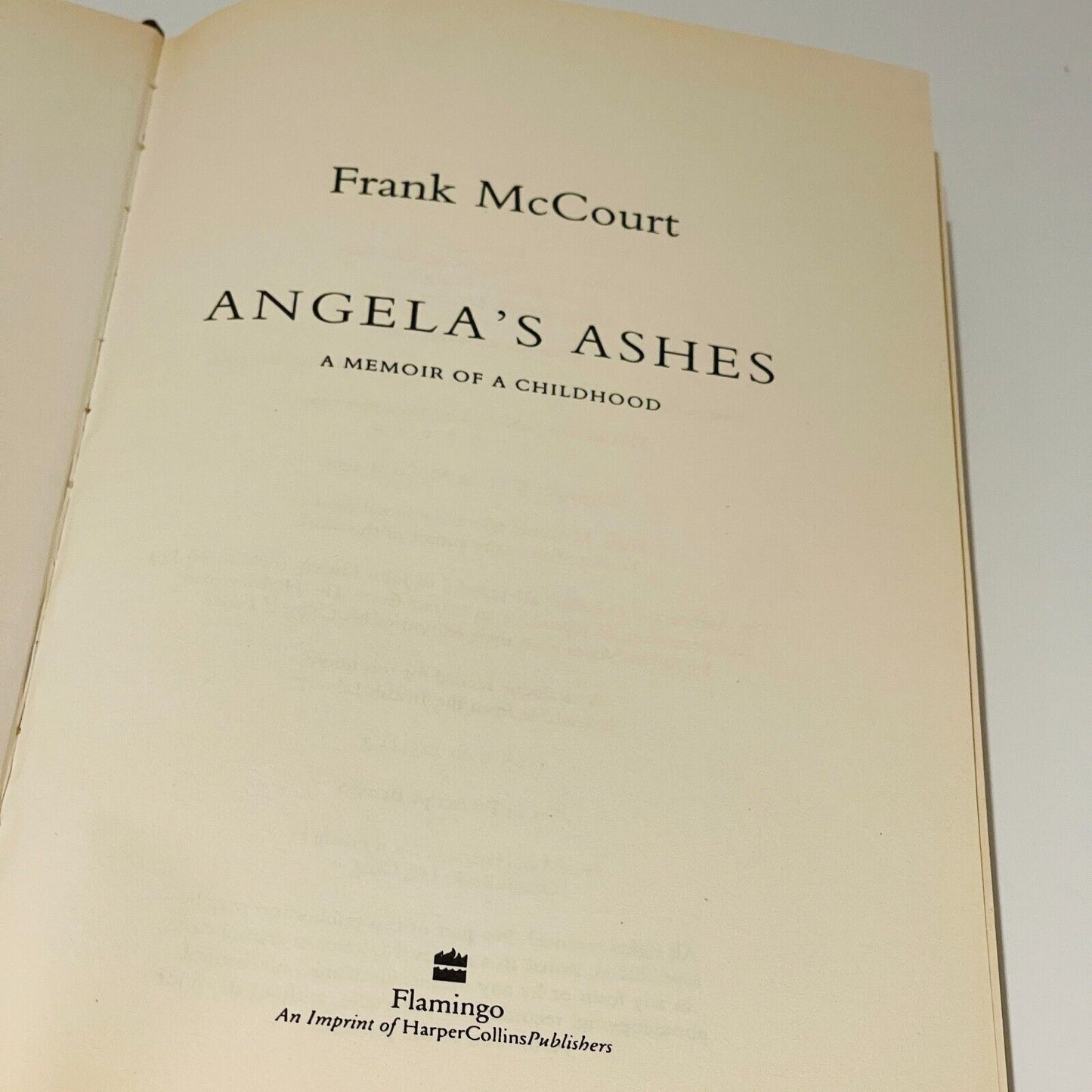 Angela's Ashes: A Memoir of Childhood