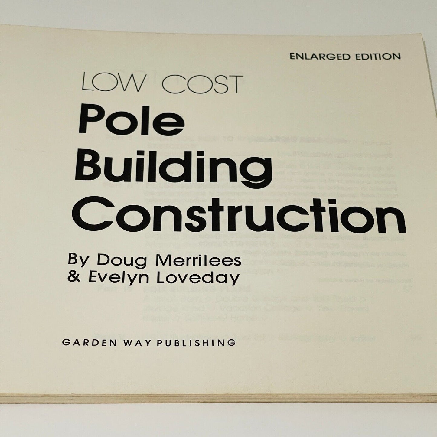 Low Cost Pole Building Construction