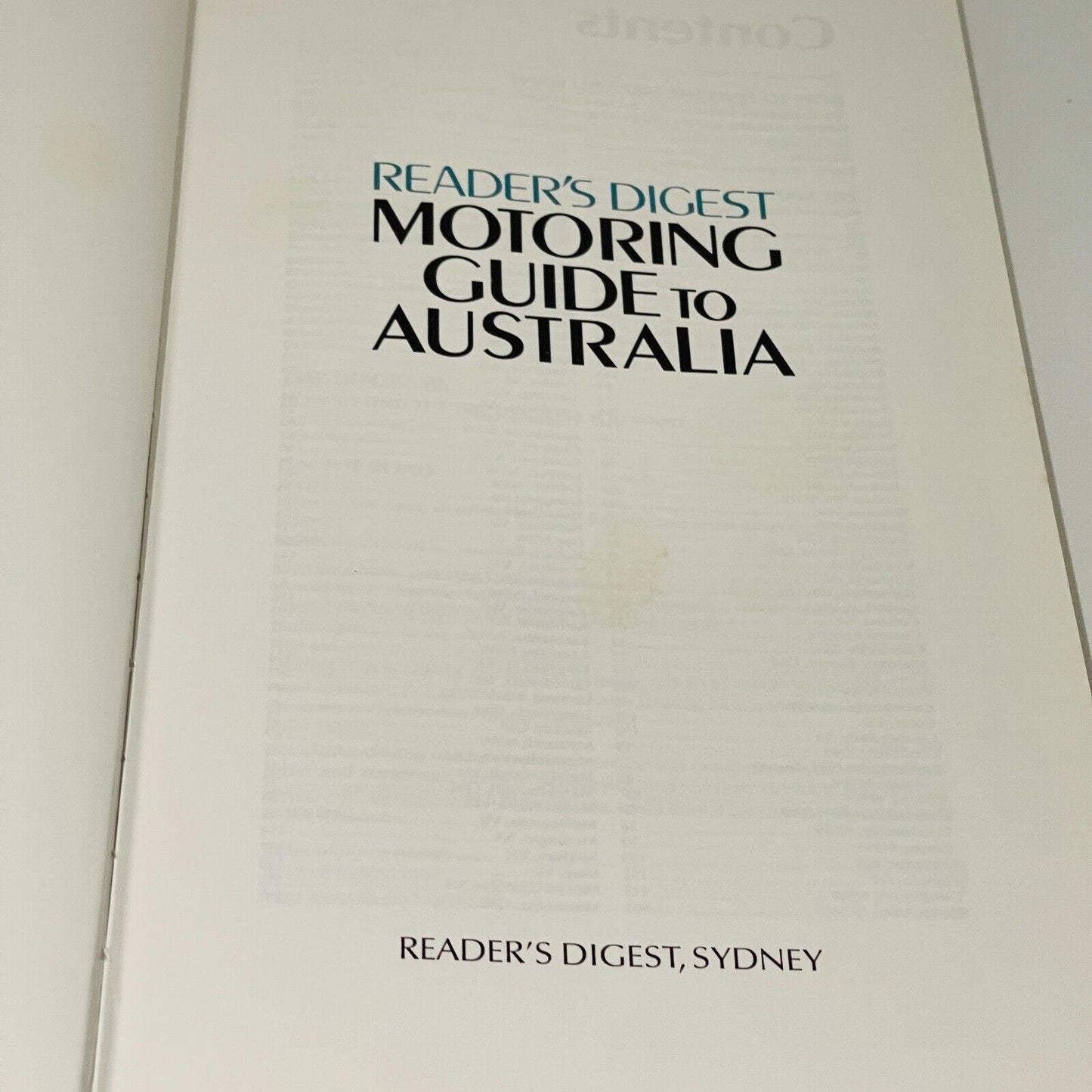 Motoring Guide to Australia Readers Digest