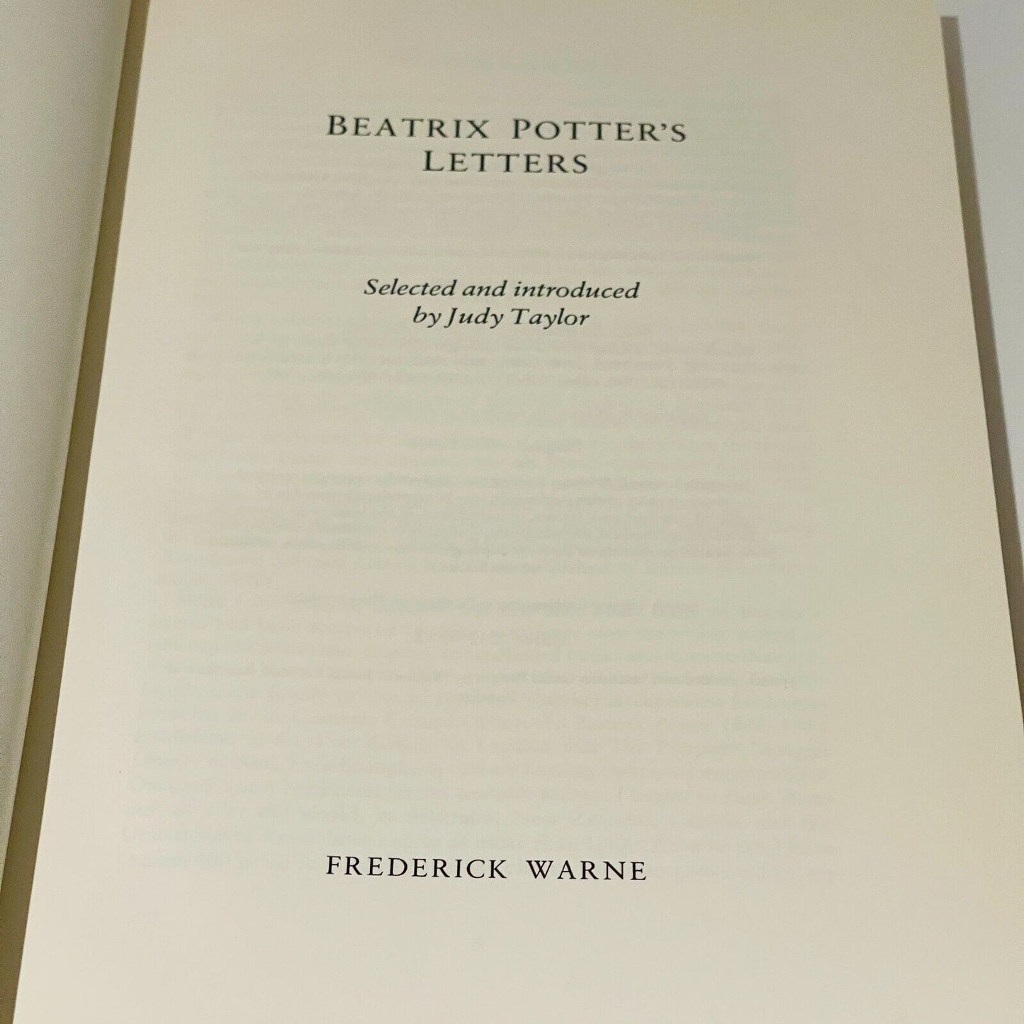 Beatrix Potter's Letters