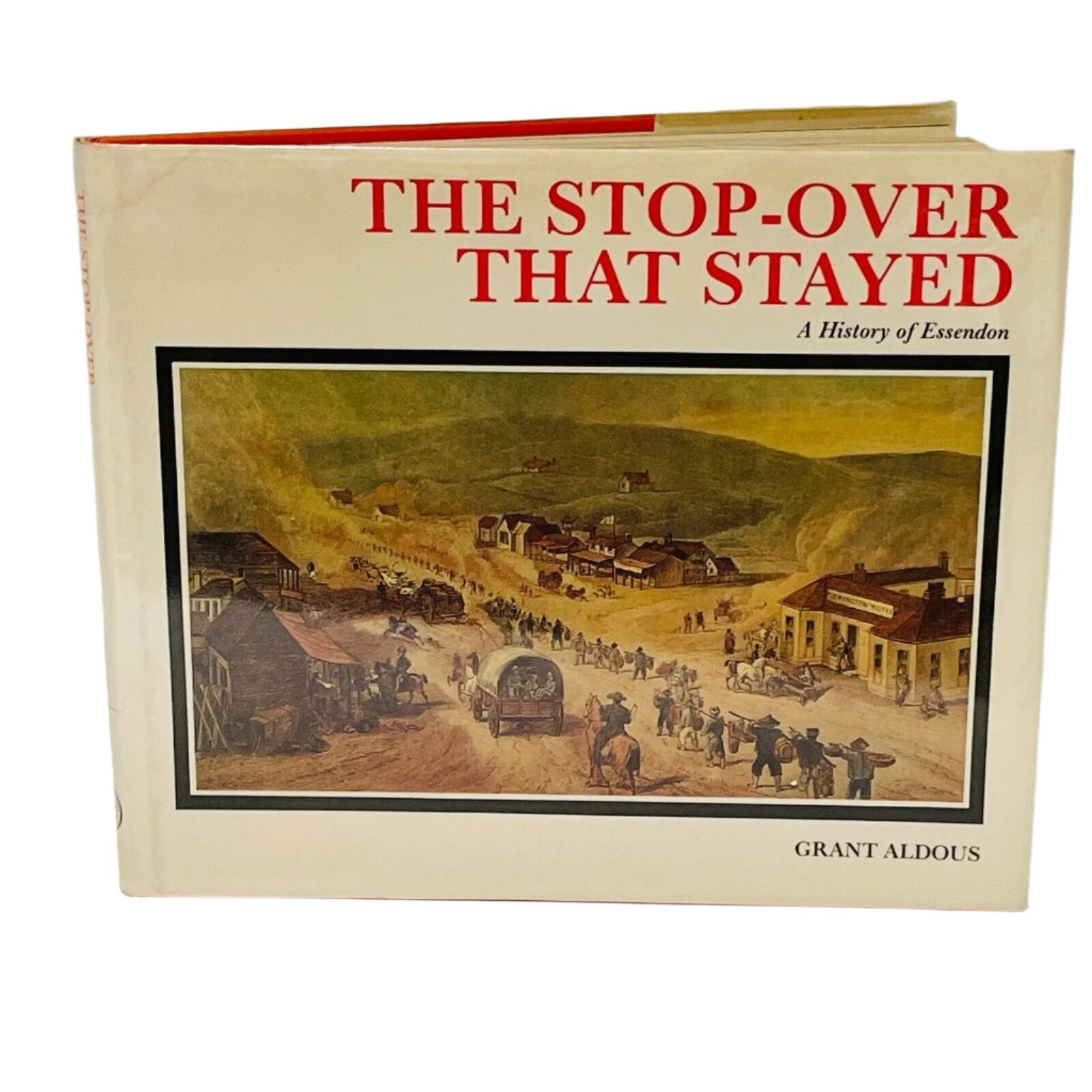 The Stop-Over That Stayed.  Front cover Hardcover Book.  Grant Aldous