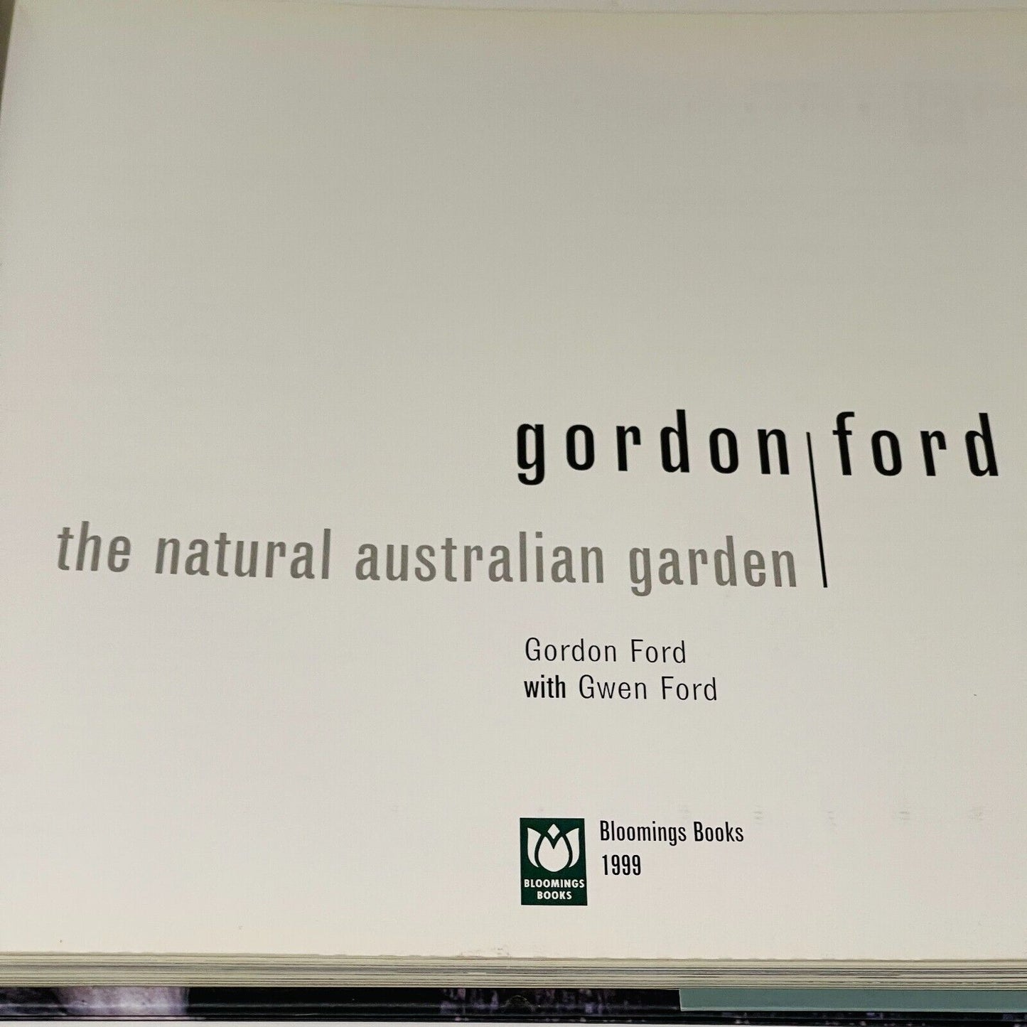 Gordon Ford The Natural Australian Garden