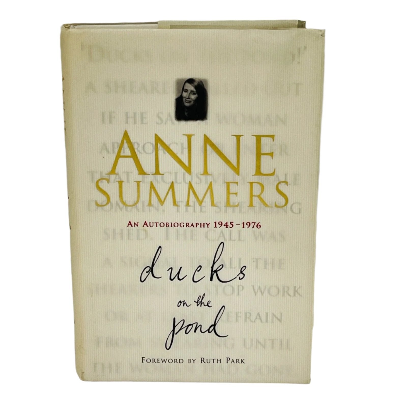 Anne Summers Dicks on the Pond. Hardcover Book.  Front Cover