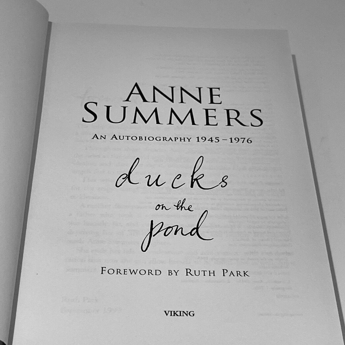 Ducks on the Pond: An Autobiography 1945-1976