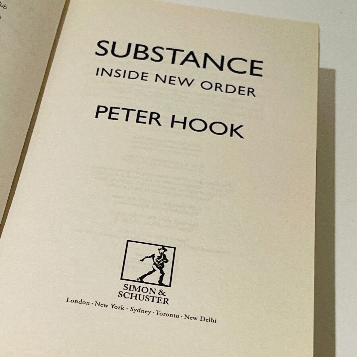 Substance: Inside New Order • Peter Hook