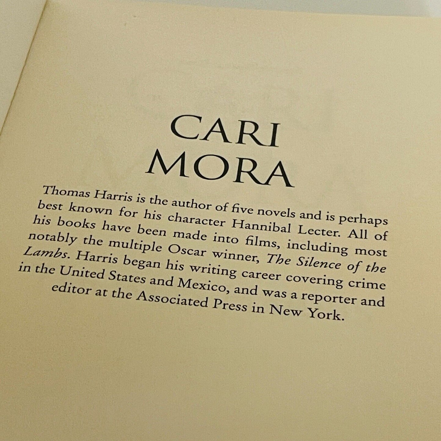 Cari Mora • Thomas Harris