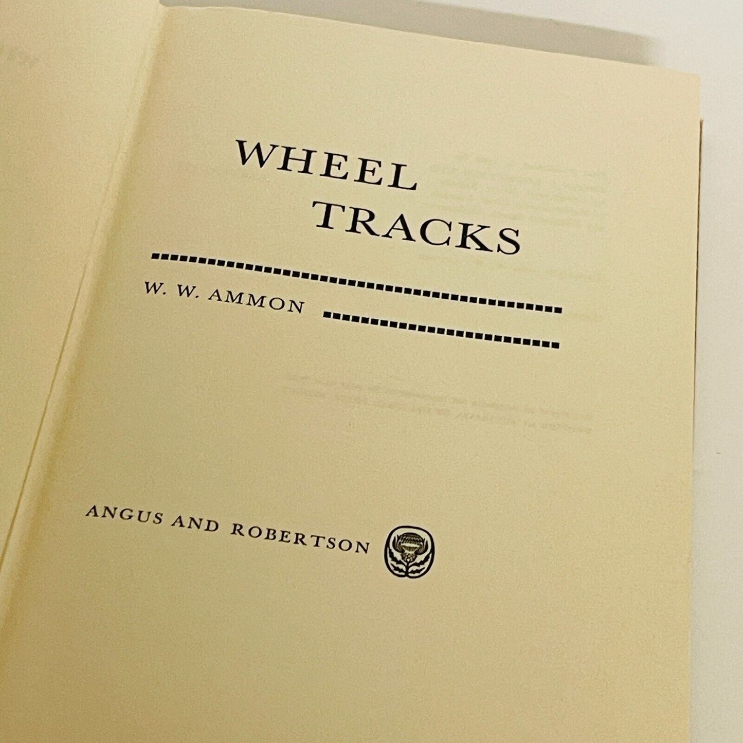 Wheel Tracks • W.W. Ammon