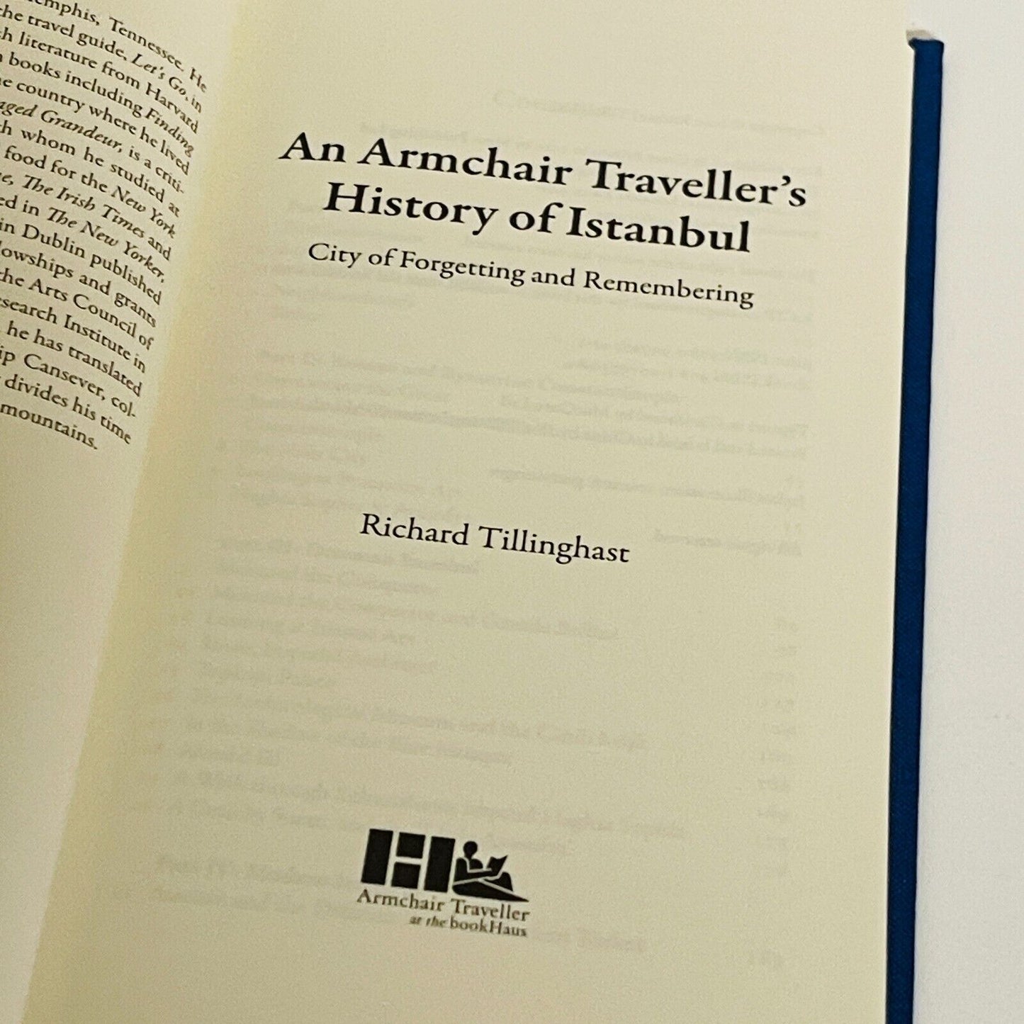 An Armchair Traveller's History of Istanbul • Richard Tillinghast