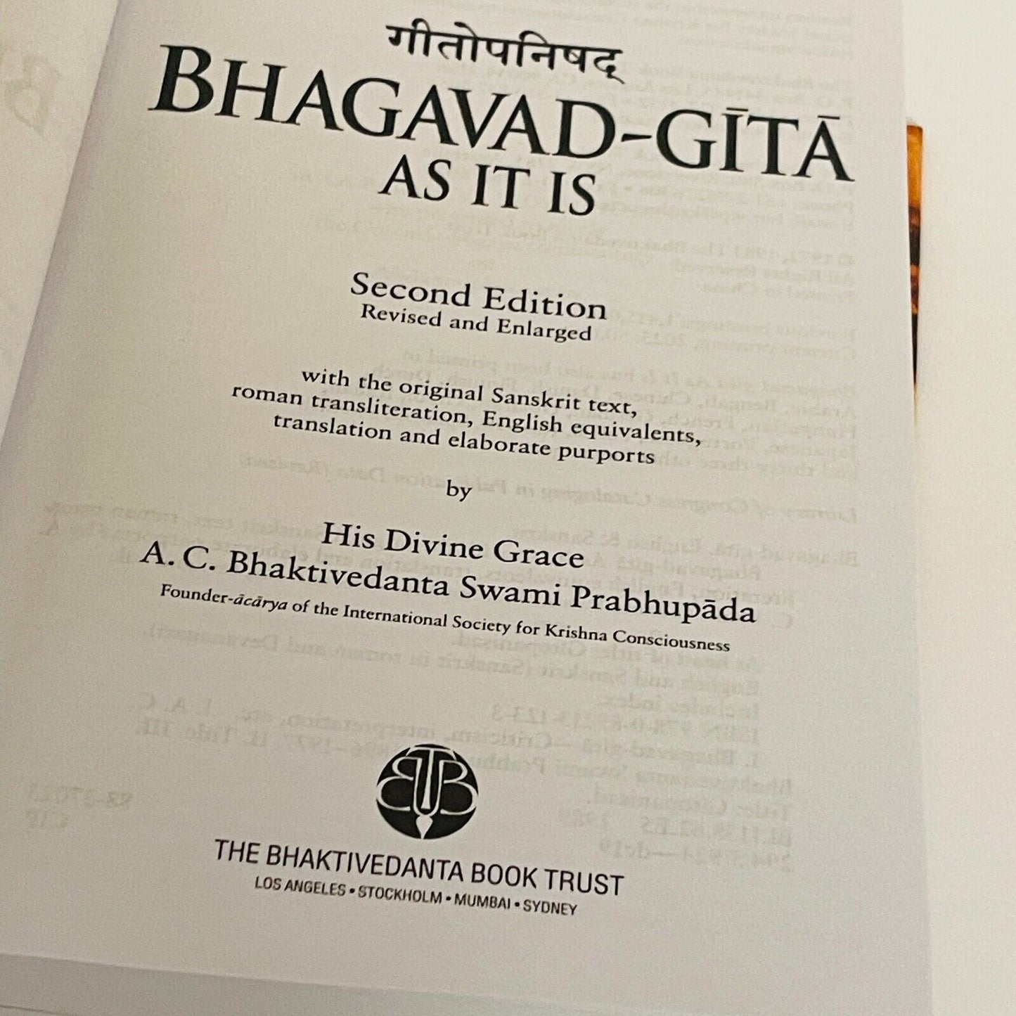 Bhagavad Gita As It Is • Bhaktivedanta Swami Prabhupada