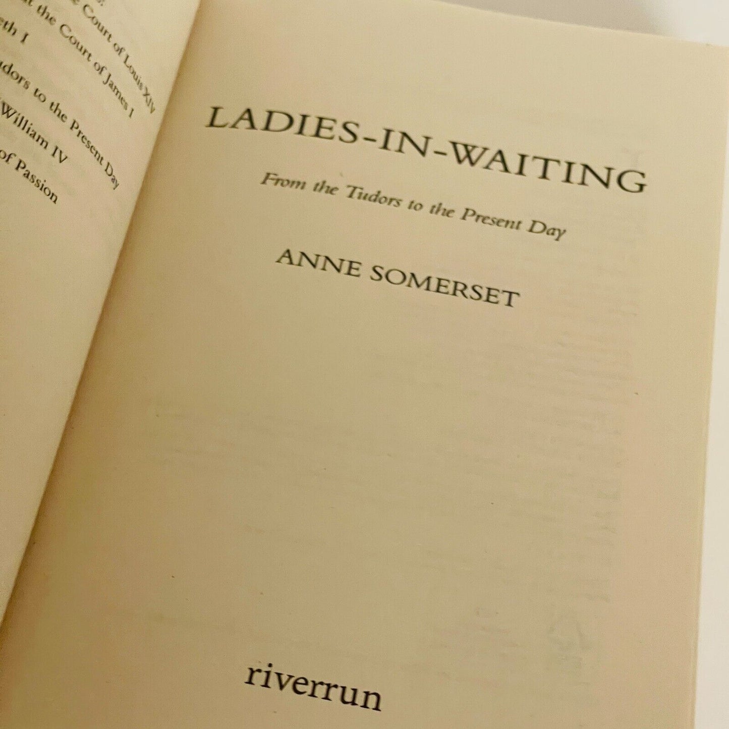 Ladies in Waiting • Anne Somerset