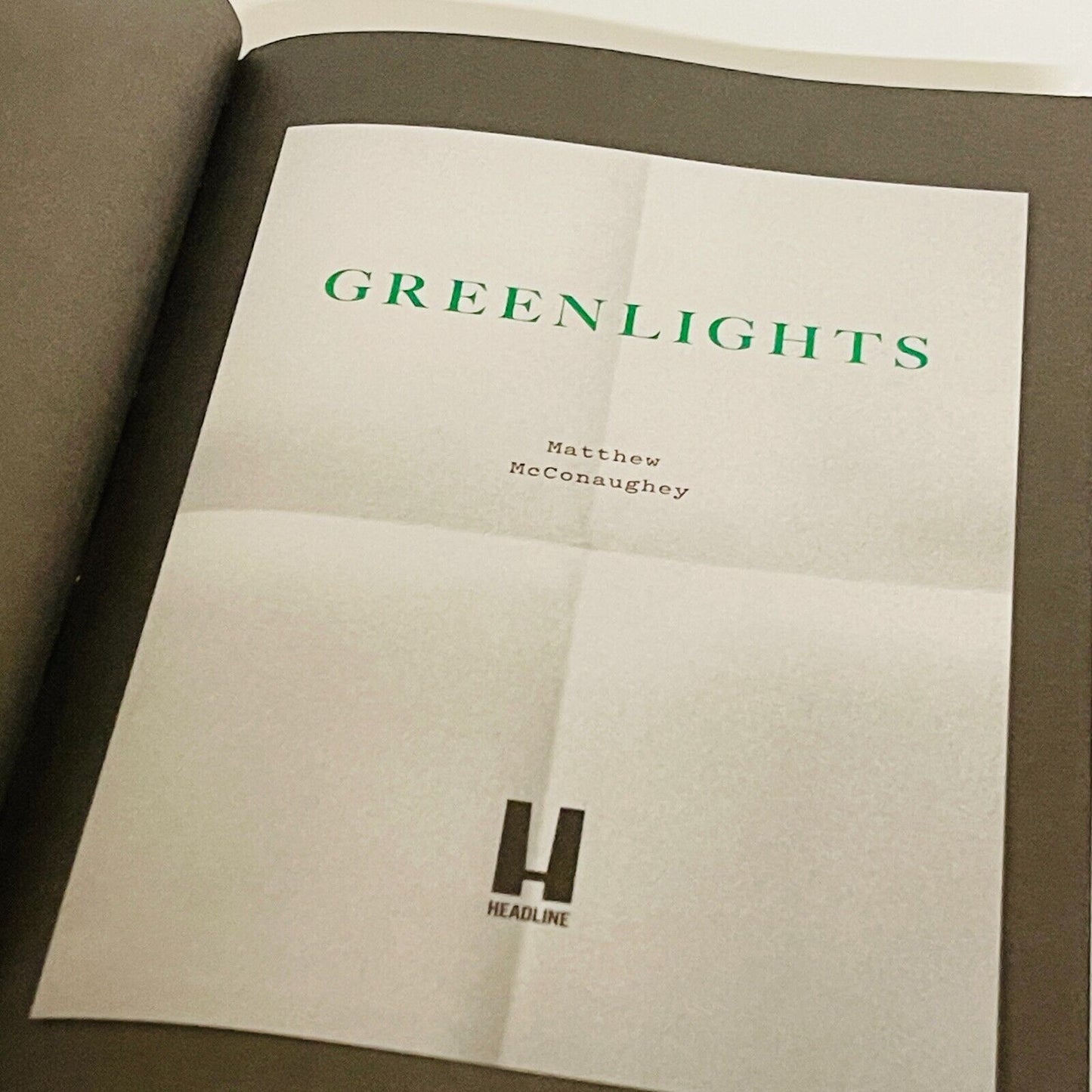 Greenlights • Matthew McConaughey