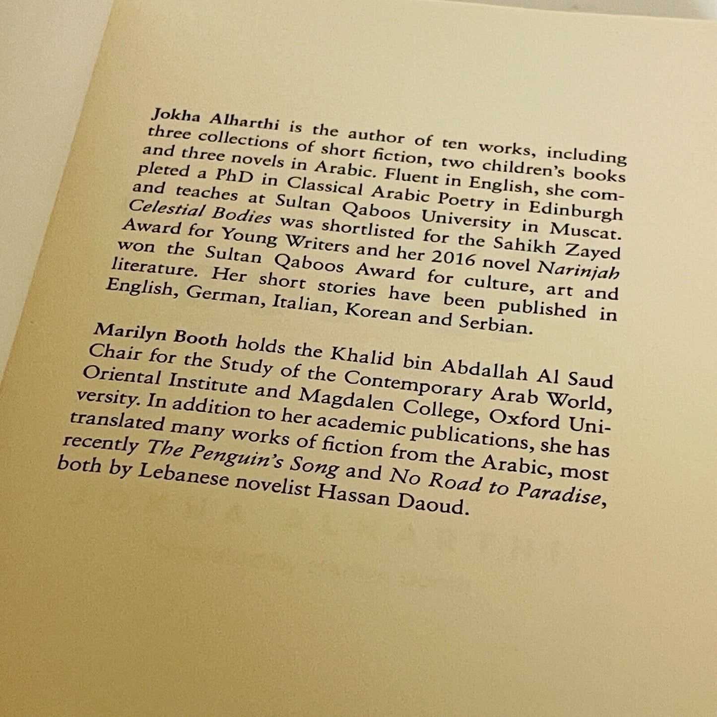 Celestial Bodies • Jokha Alharthi