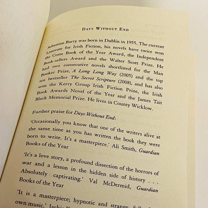 Days Without End • Sebastian Barry