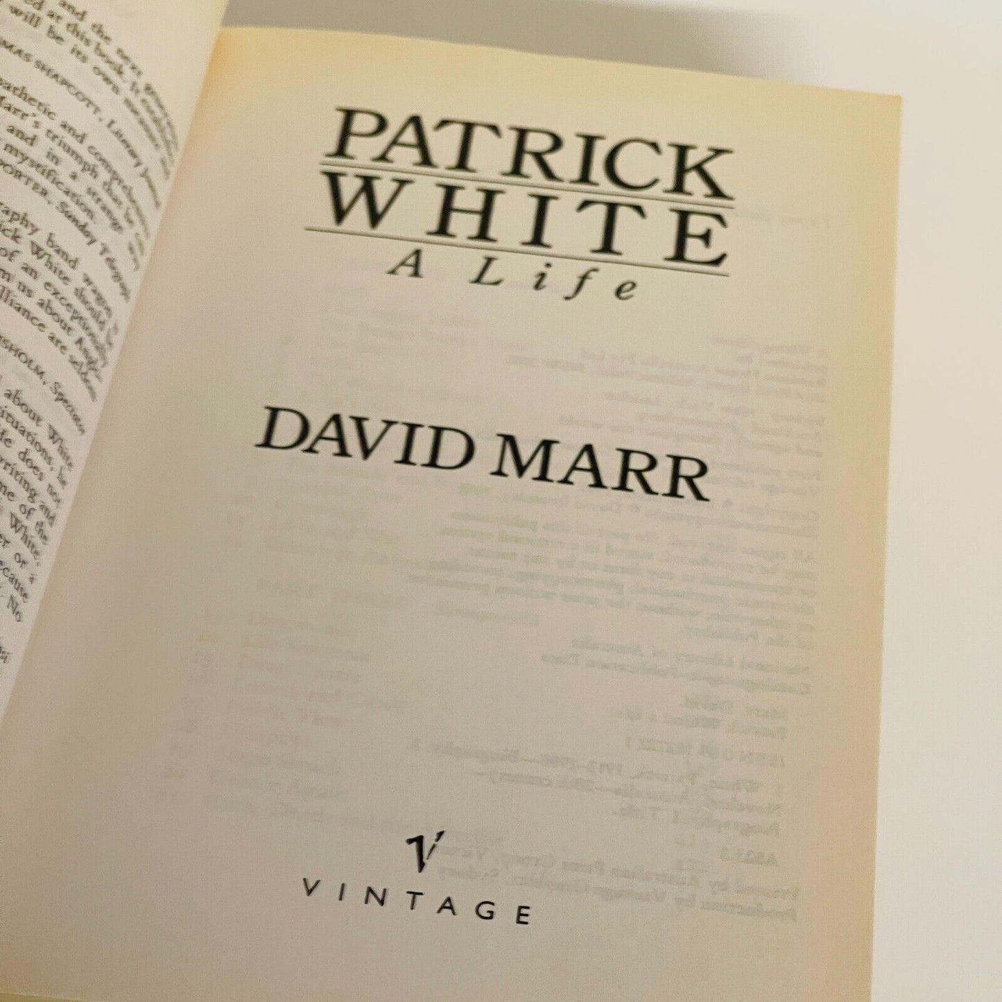 Patrick White A Life • David Marr