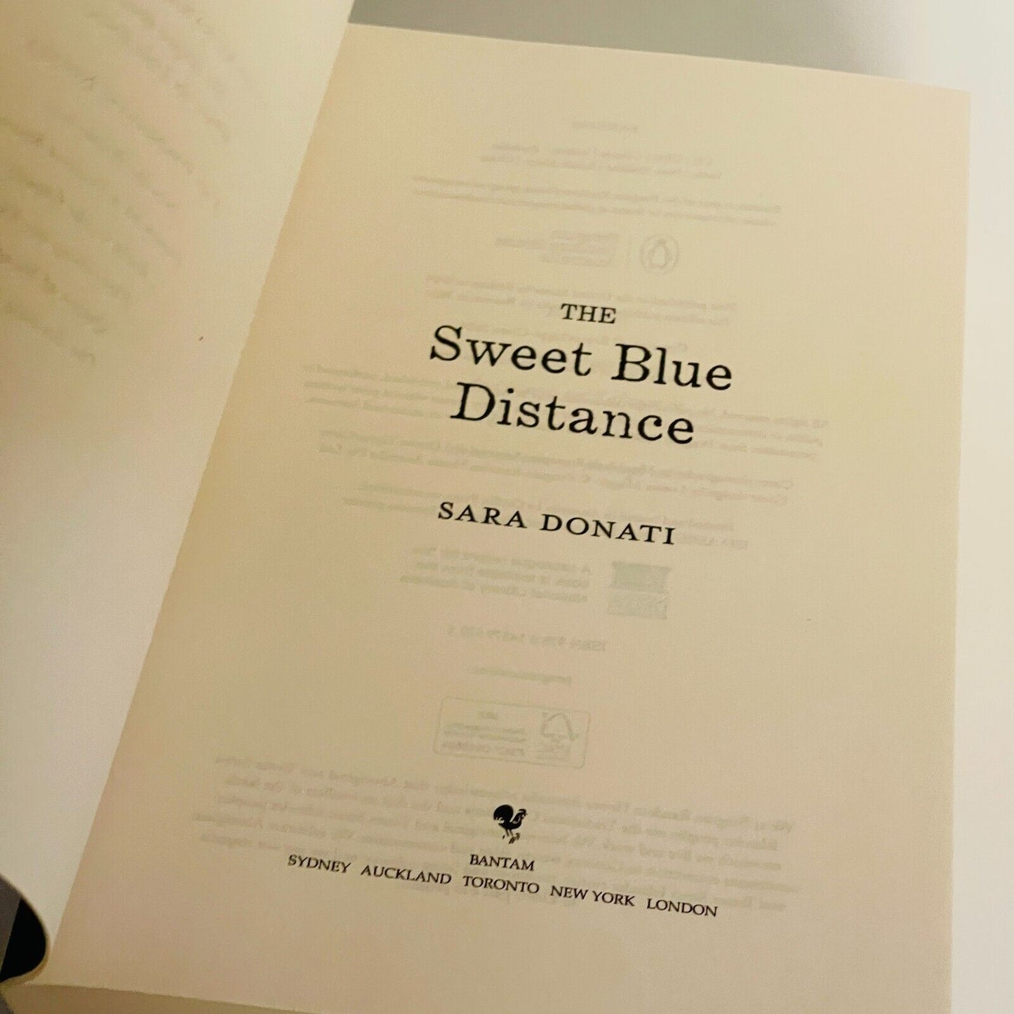 The Sweet Blue Distance • Sara Donati Romance